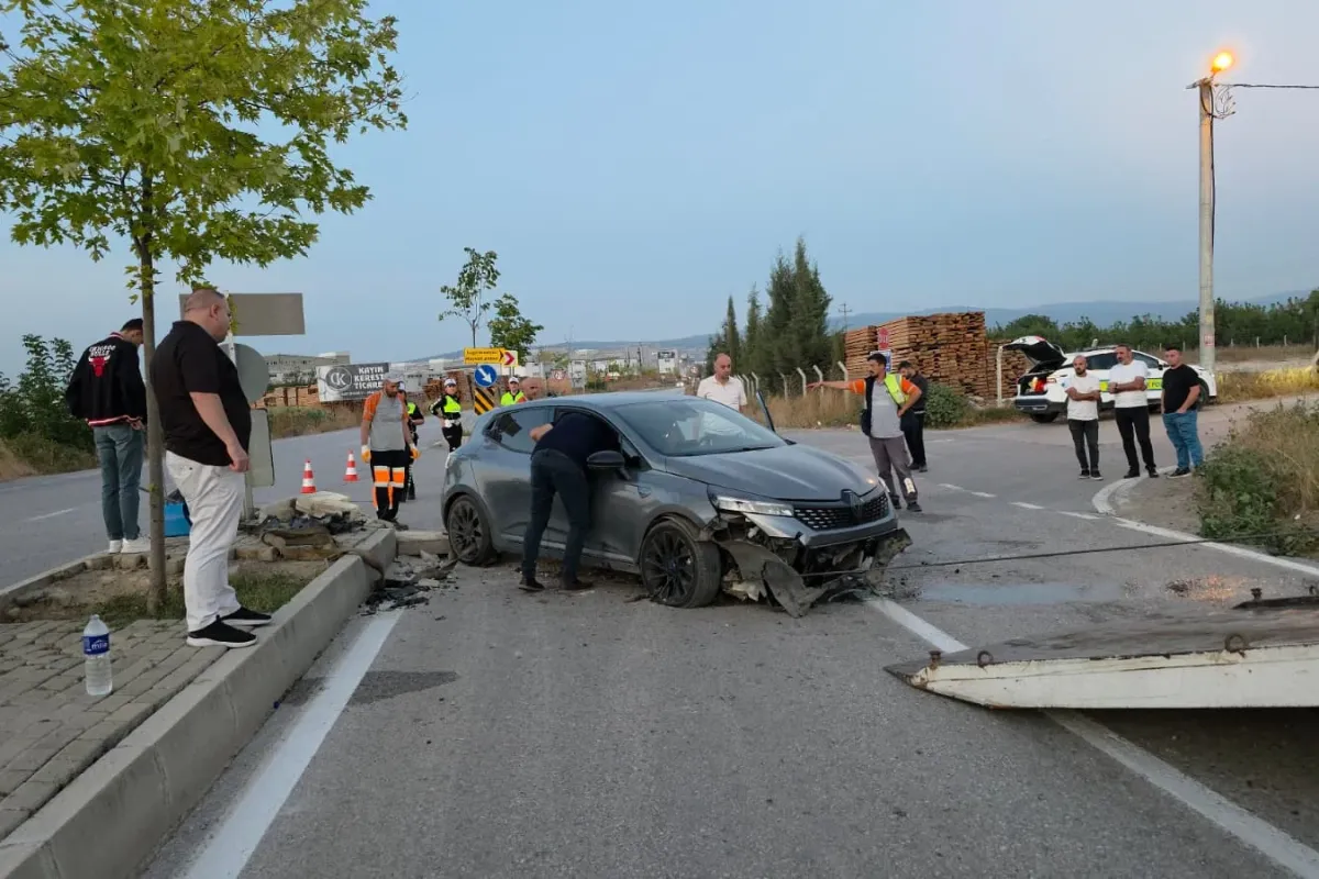 İnegöl Ahmet Türkel Çevre Yolu’nda kaza: 1 yaralı