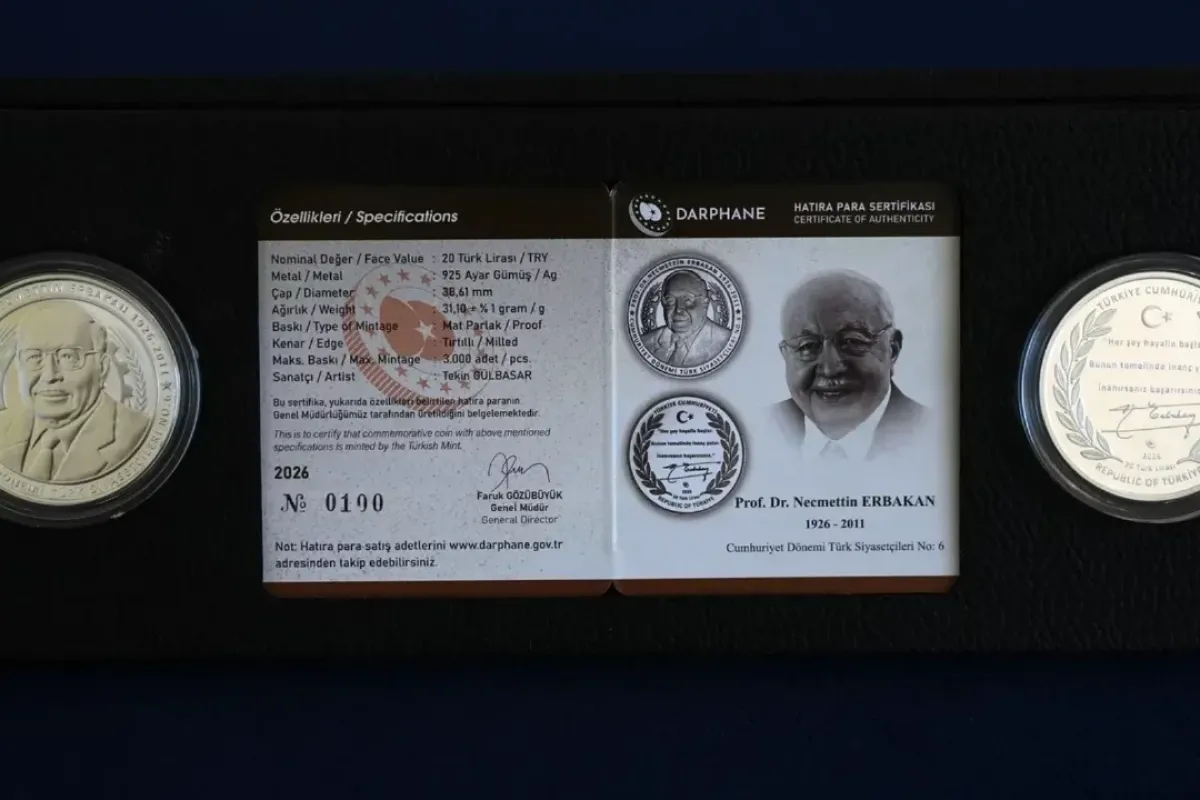Necmettin Erbakan anısına hatıra parası basıldı