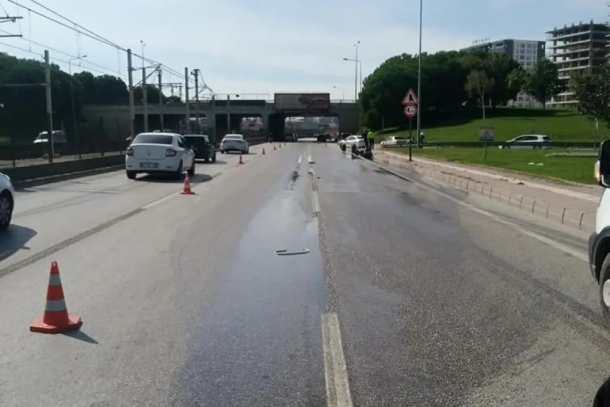 Bursa'da kimyasal madde alarmı! Yol trafiğe kapatıldı