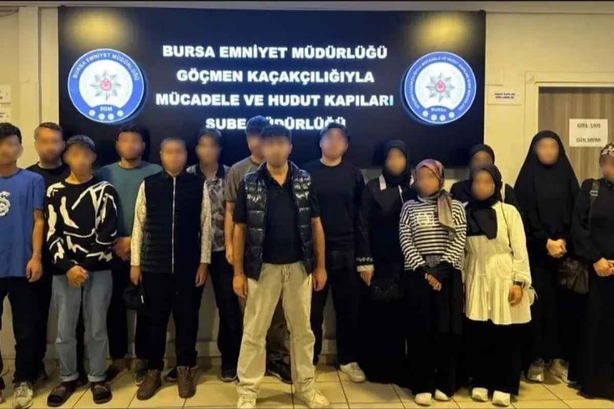Bursa’da düzensiz göç operasyonu: 10 kaçak göçmen yakalandı