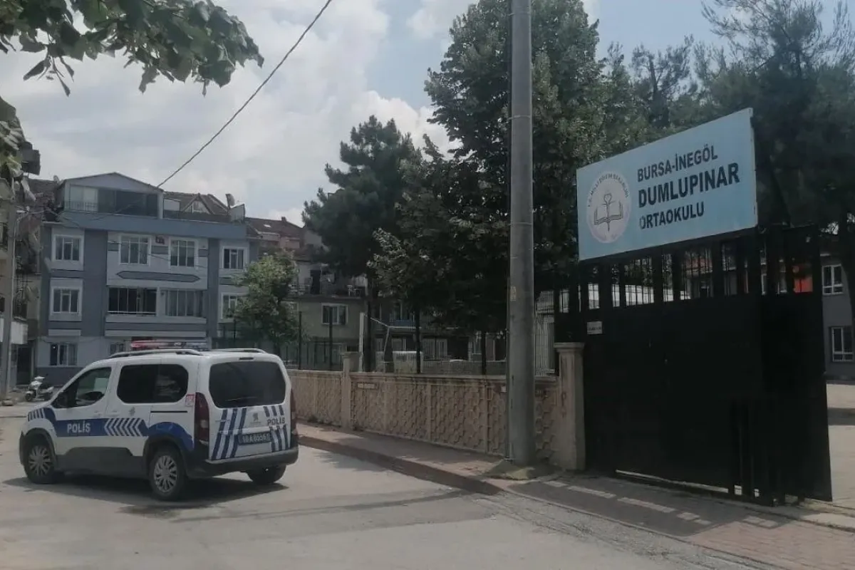 İnegöl’de okulda hareketli dakikalar! İlave polis istendi