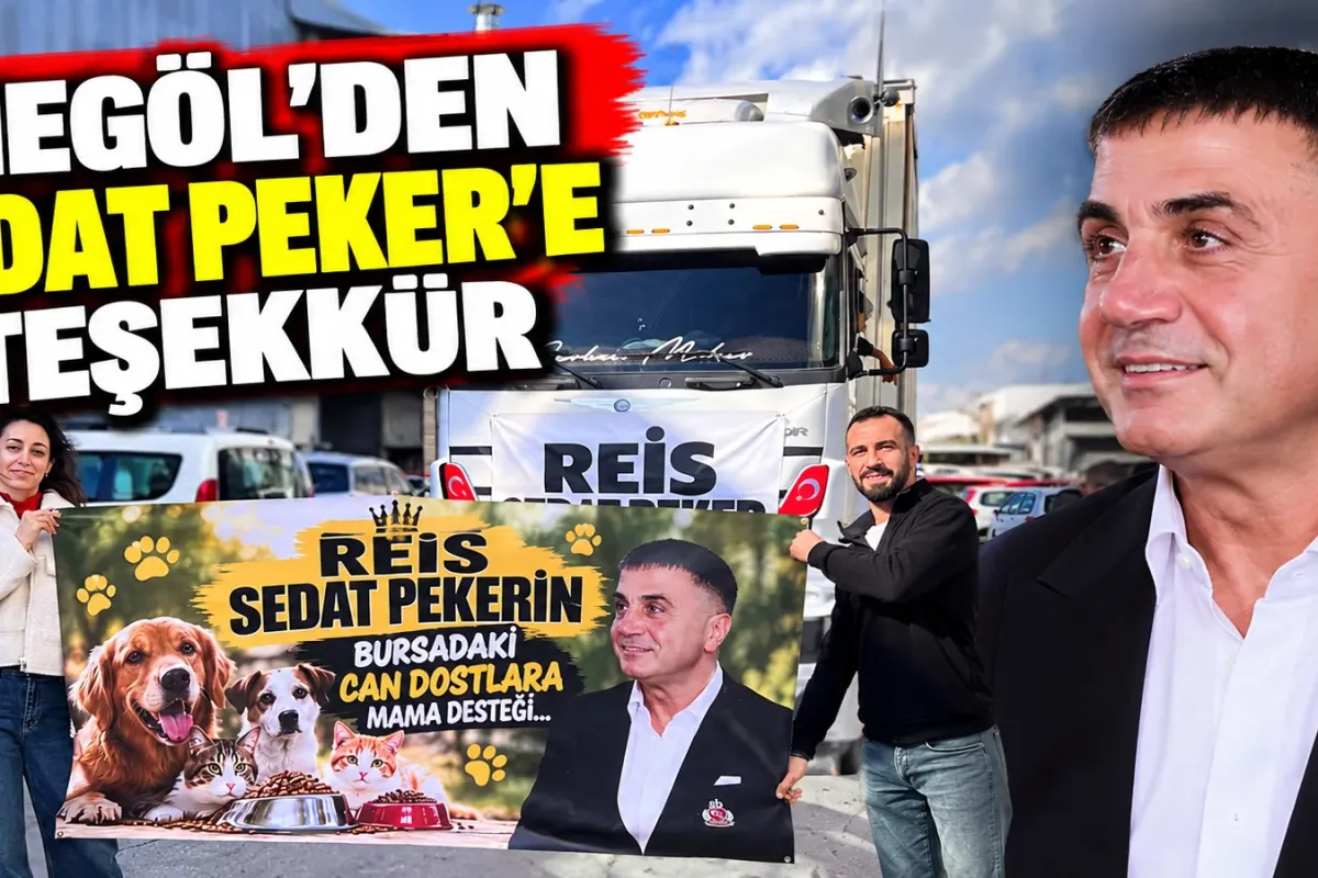 İnegöl'den Sedat Peker'e teşekkür