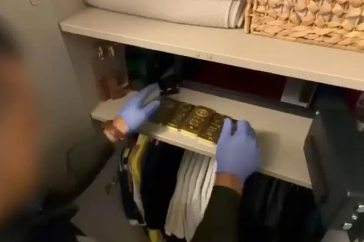 Bursa'da dev operasyon! 10 kilo külçe altın bulundu