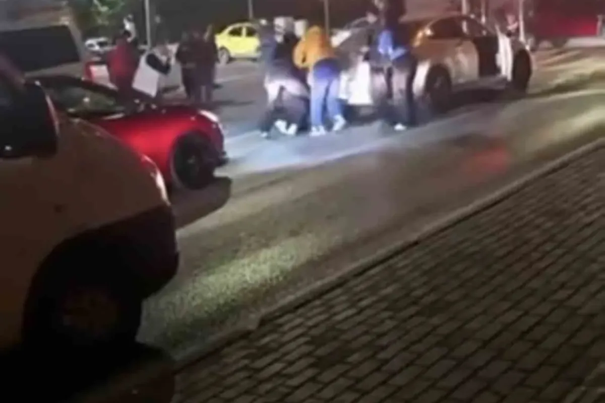 Bursa’da iki aile arasındaki kavga kamerada