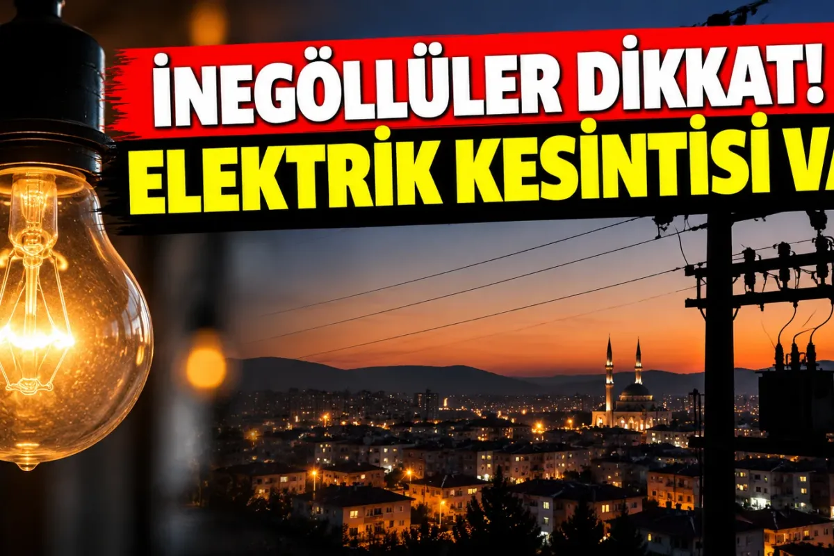 İnegöllüler dikkat! Elektrik kesintisi var