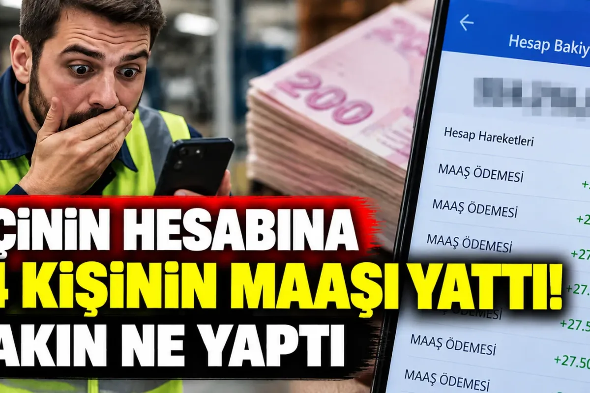 İşçinin Hesabına 34 Kişinin Maaşı Yattı! Bakın Ne Yaptı