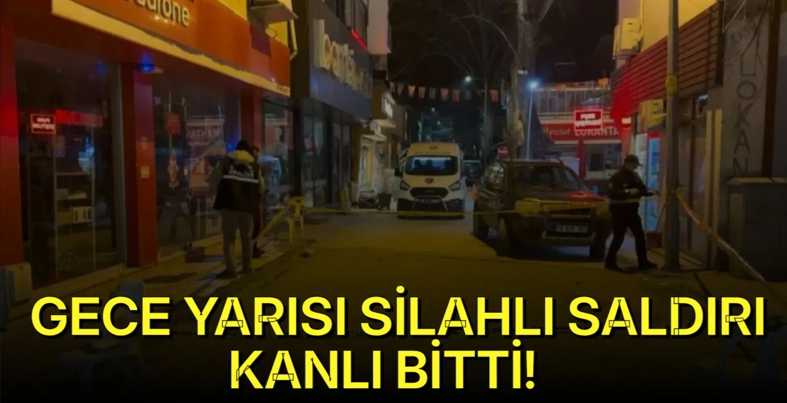 Gece yarısı silahlı saldırı kanlı bitti!