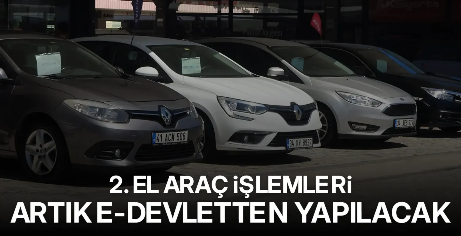 İkinci el araçta kilometre ve muayene e-Devlet’ten görülecek
