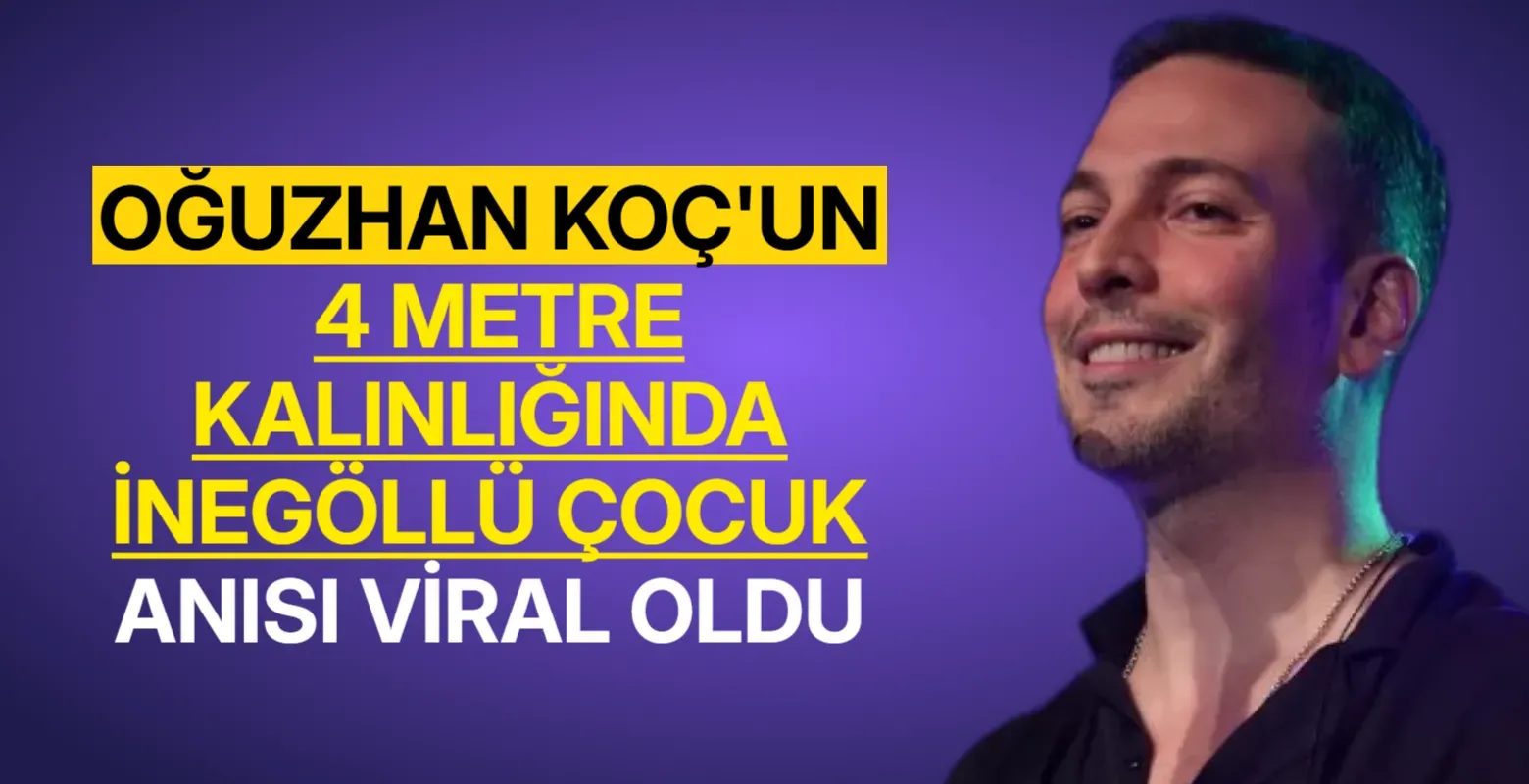 Oğuzhan Koç'un 4 metre kalınlığında İnegöllü çocuk anısı viral oldu