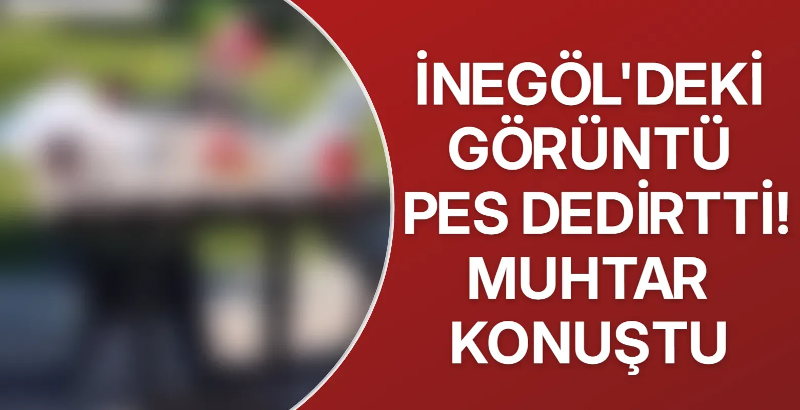 İnegöl'deki görüntü pes dedirtti! Muhtar konuştu