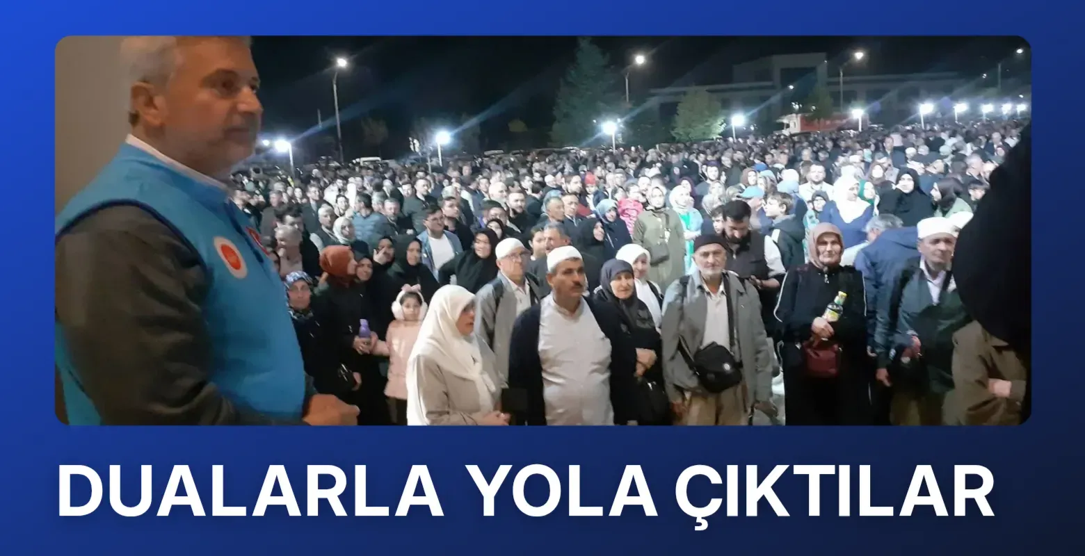 Hacı Adayları İnegöl’den Dualarla Yola Çıktı