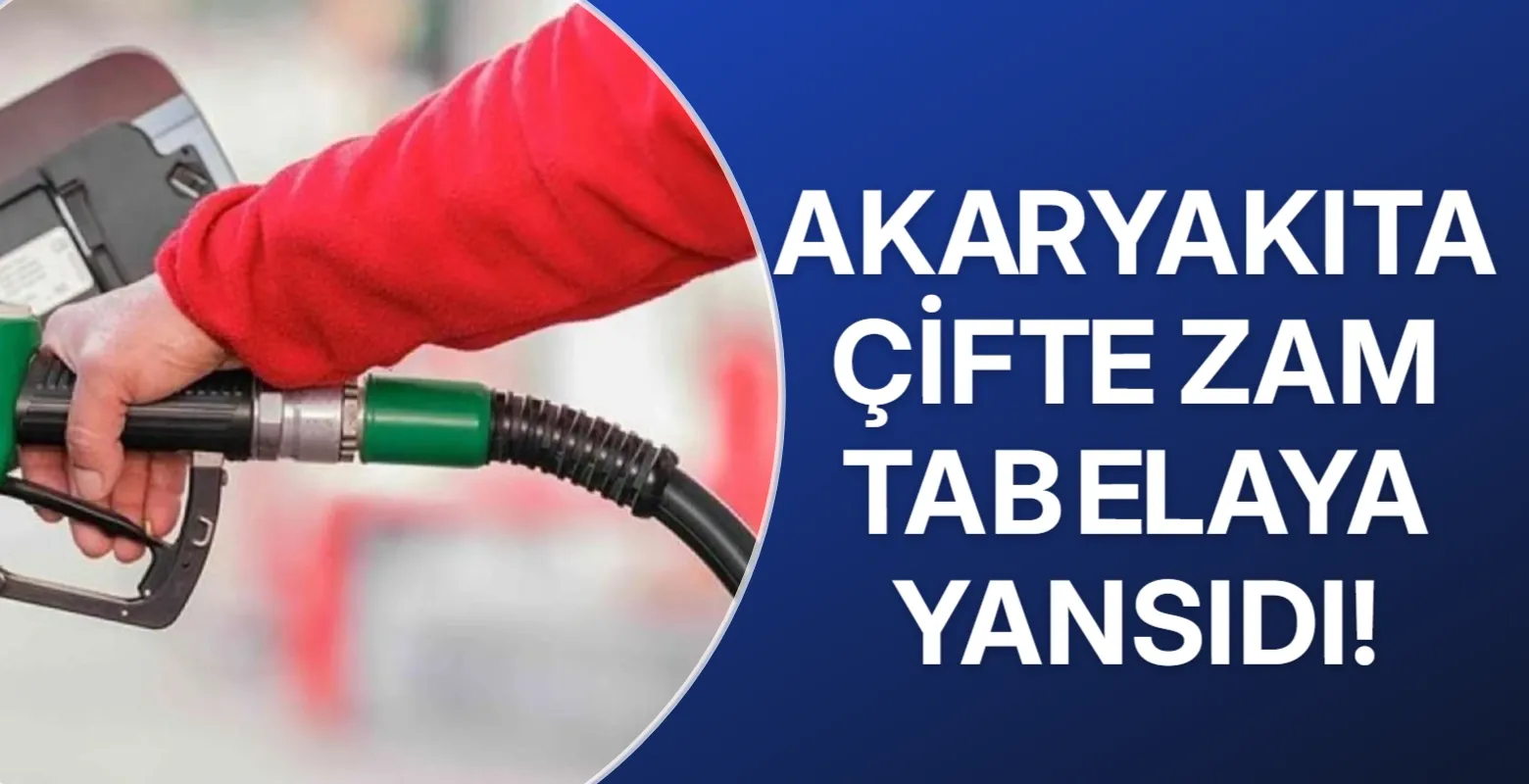 Akaryakıta çifte zam tabelaya yansıdı!