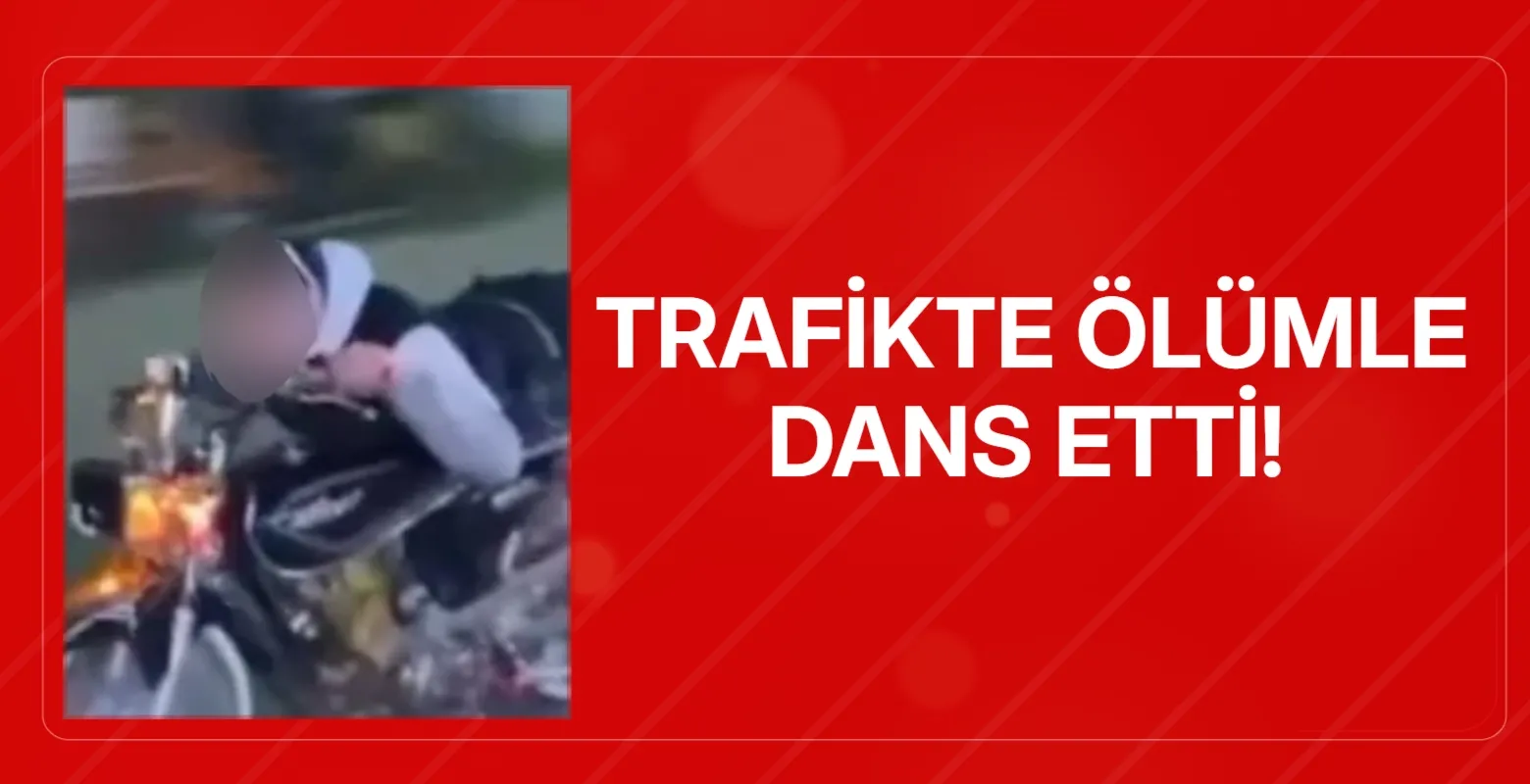 Trafikte ölümle dans etti!