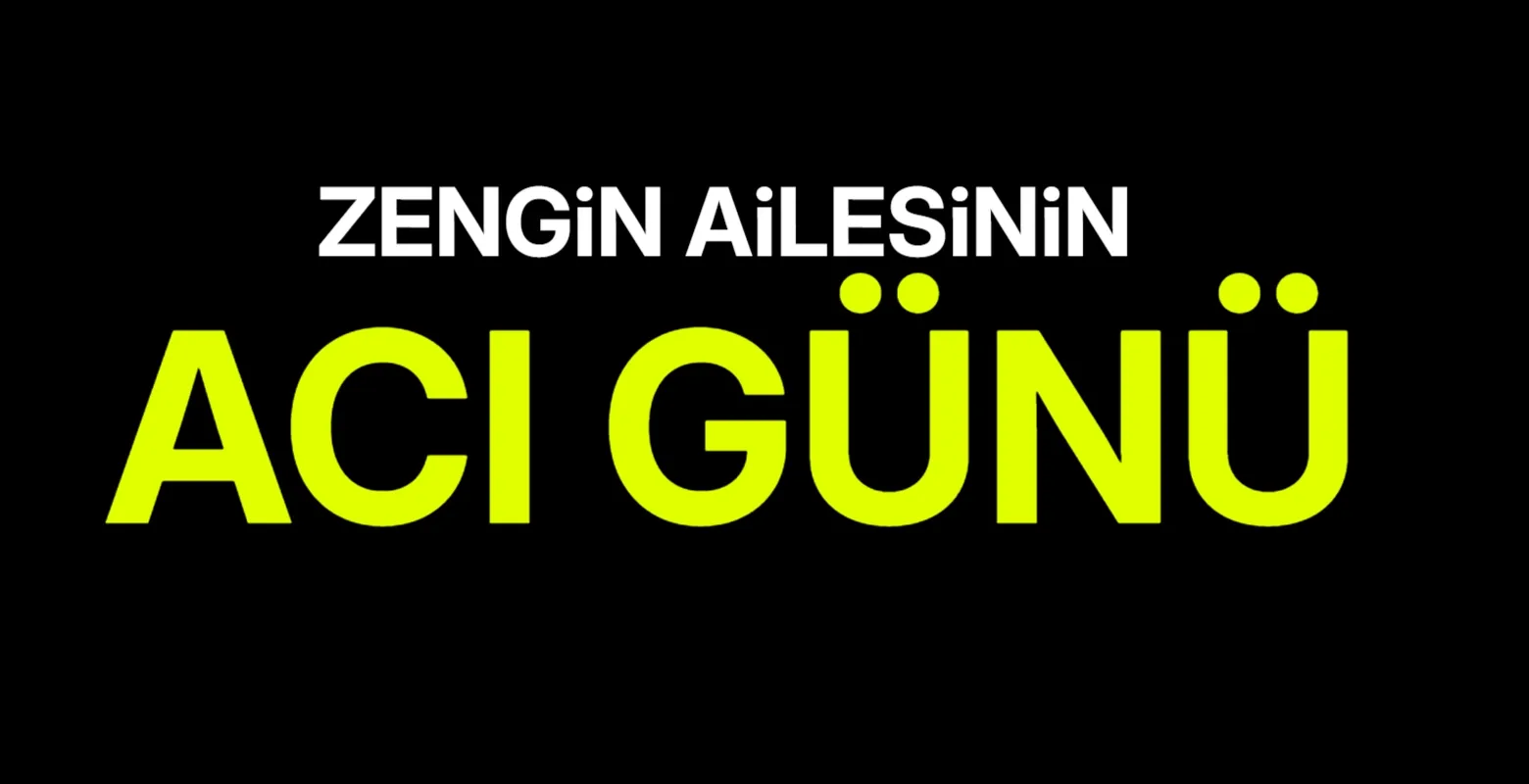 Zengin ailesinin acı günü