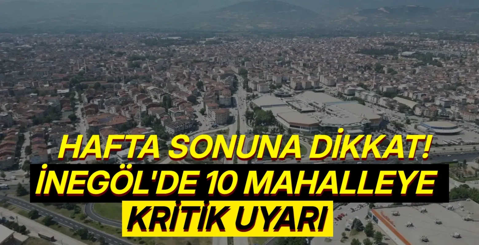 İnegöl’de elektrikler kesiliyor! 10 mahalle etkilenecek