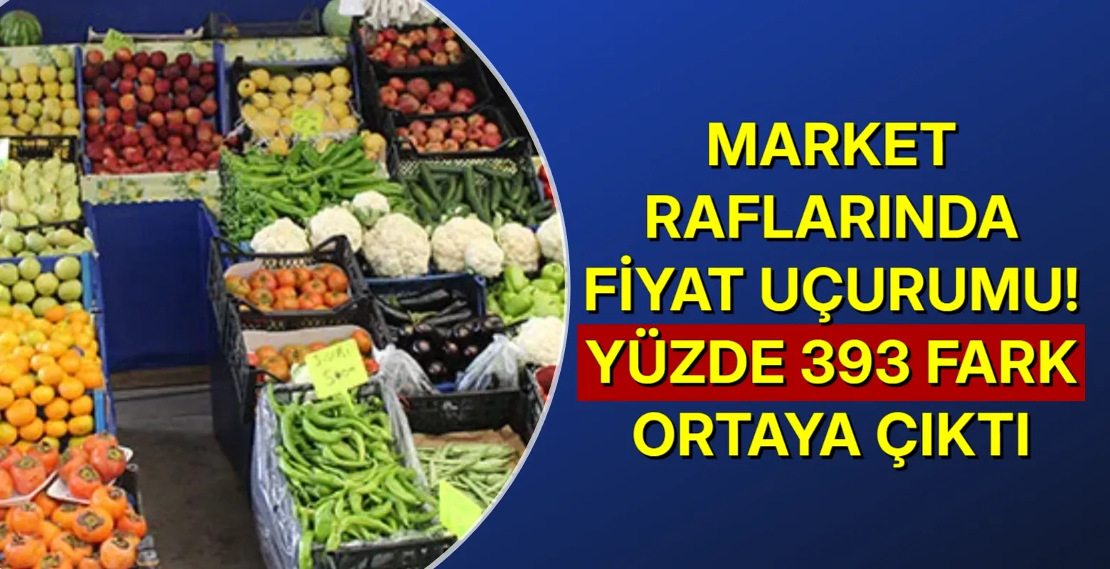Market raflarında fiyat uçurumu! Yüzde 393 fark ortaya çıktı
