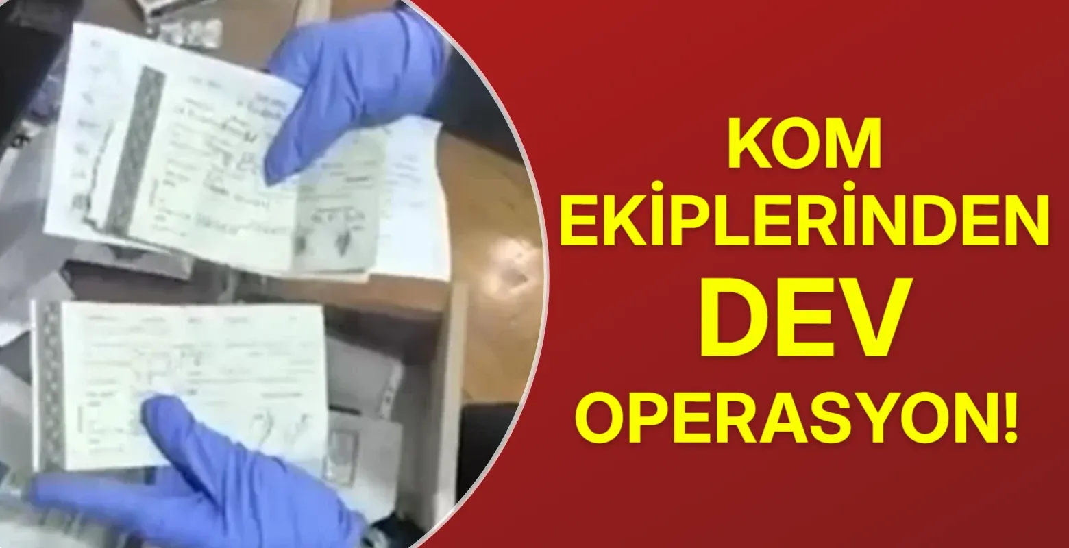 KOM ekiplerinden dev operasyon! 6 gözaltı