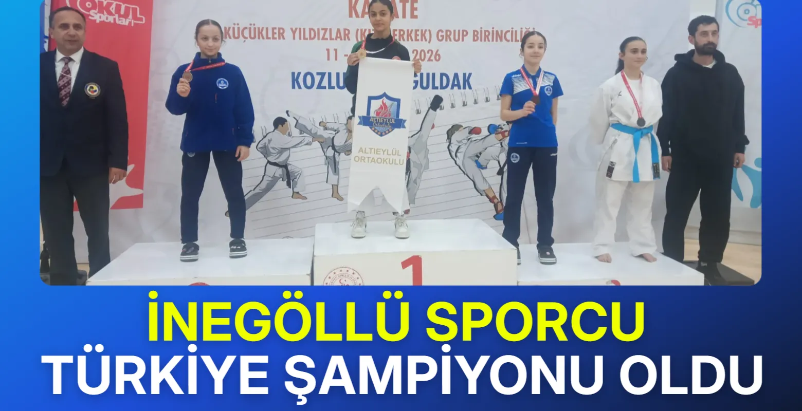 İnegöllü Sporcu Zeynep Yaşar Türkiye Şampiyonu Oldu