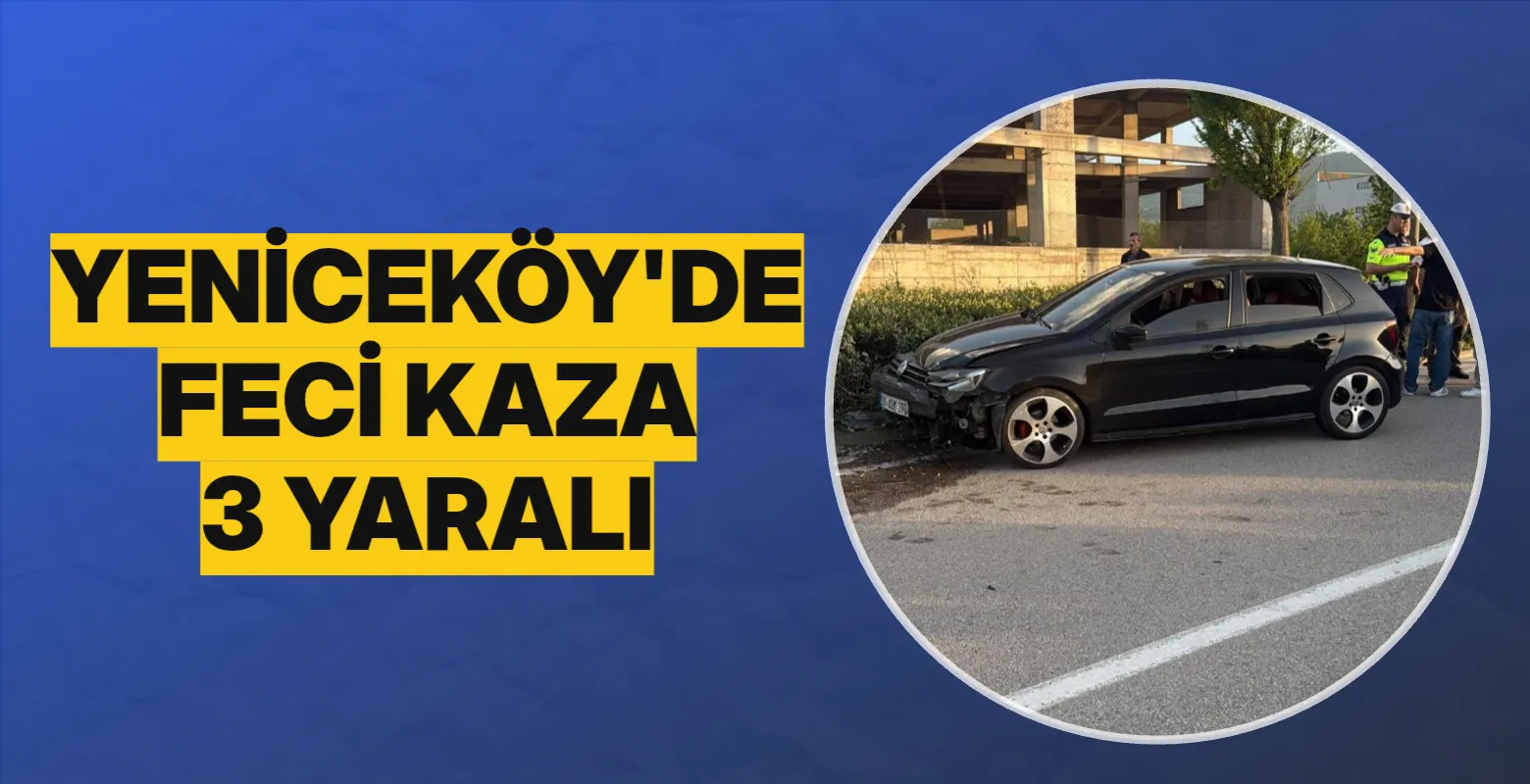 Yenice de feci kaza ; 3 yaralı