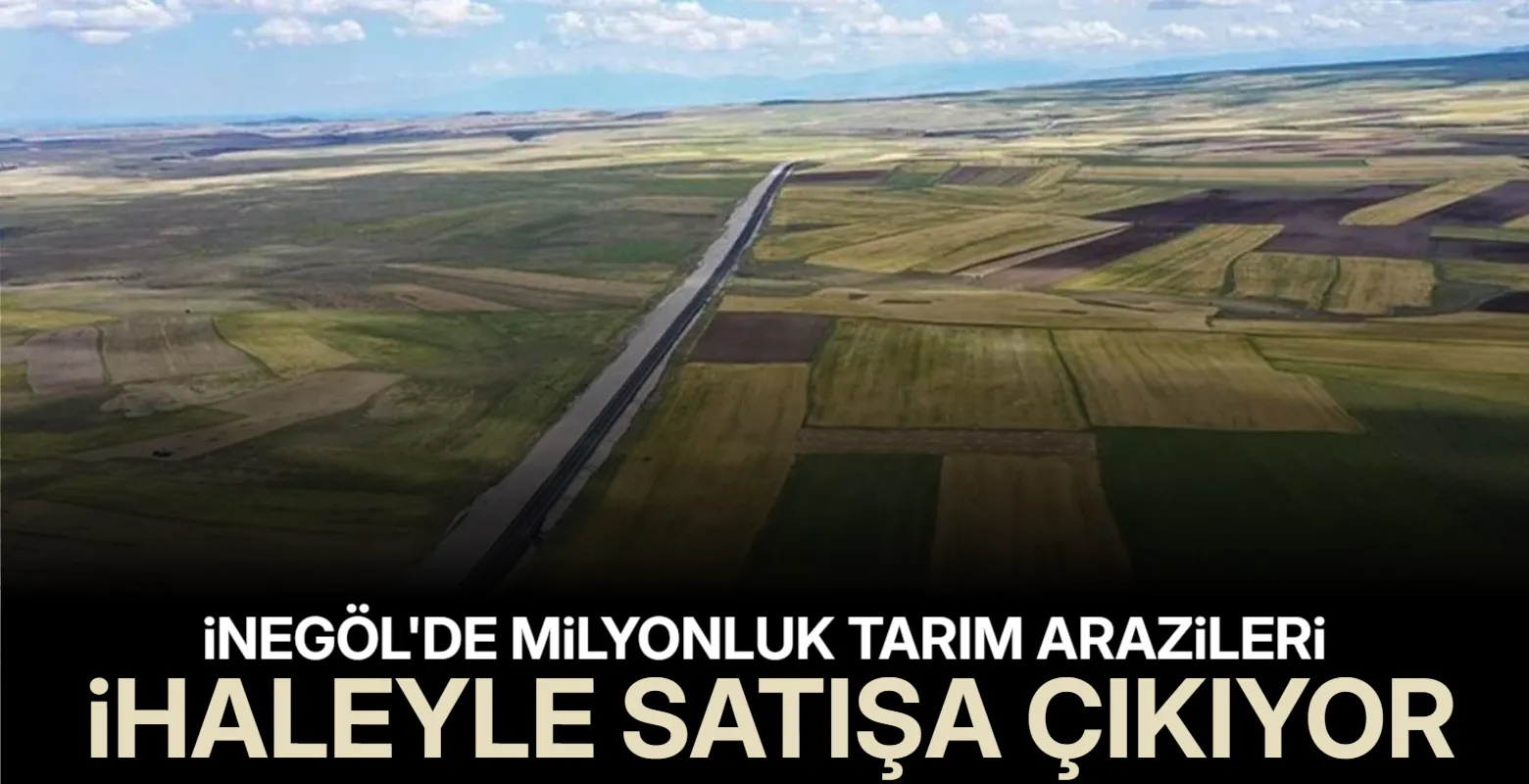 İnegöl’de Milyonluk Tarım Arazileri Satışa Çıkıyor! Açık Artırma Tarihleri Belli Oldu