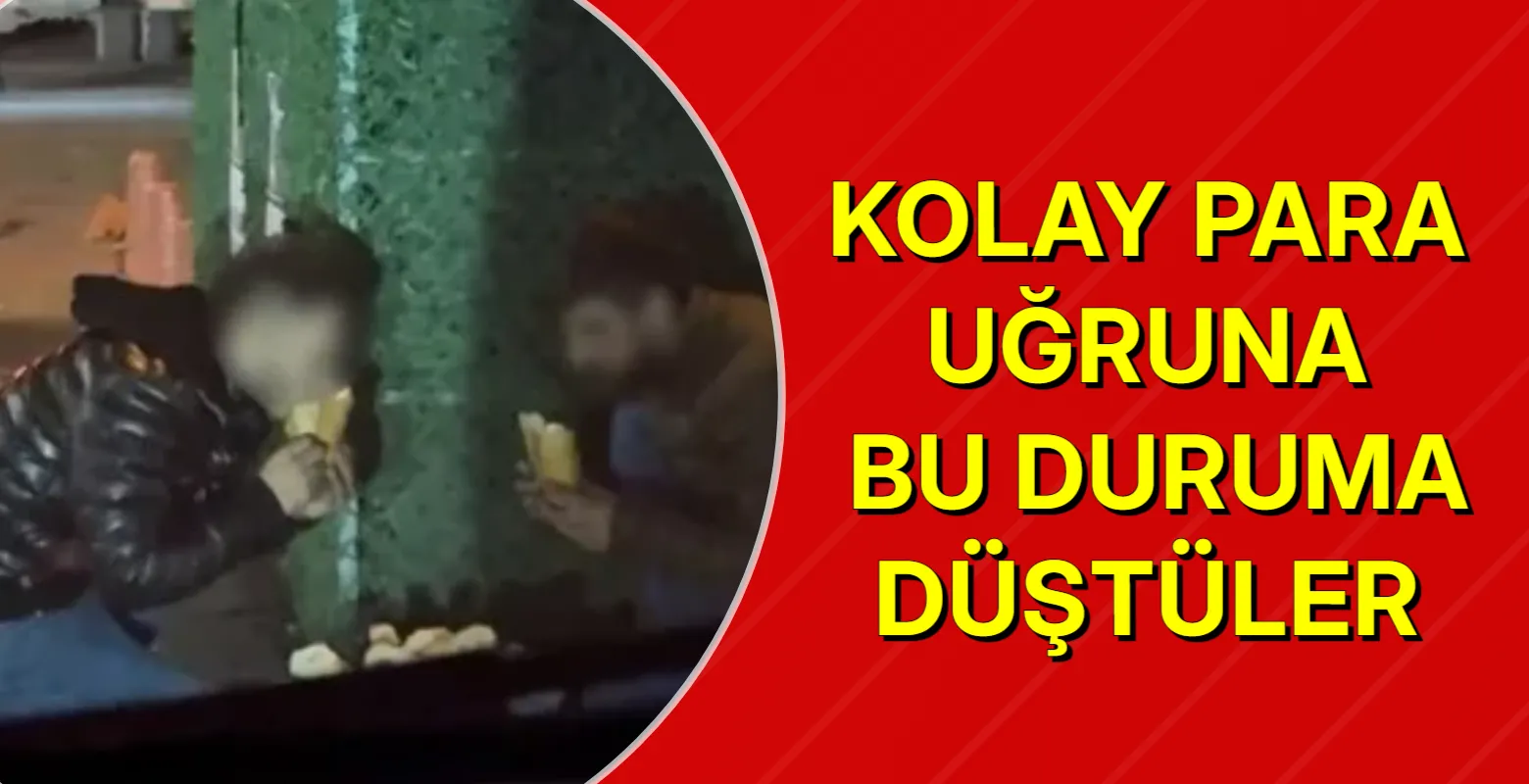 Kolay para uğruna bu duruma düştüler