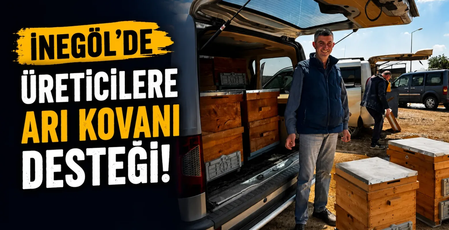 Bursa Büyükşehir’den İnegöl’de üreticilere arı kovanı desteği