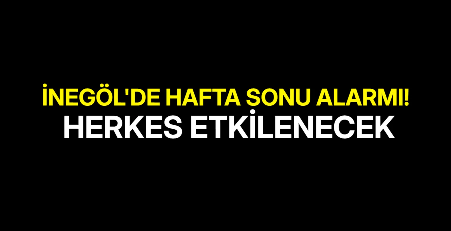 İnegöl’de Hafta Sonu Alarmı! Sağanak Yağış Geliyor