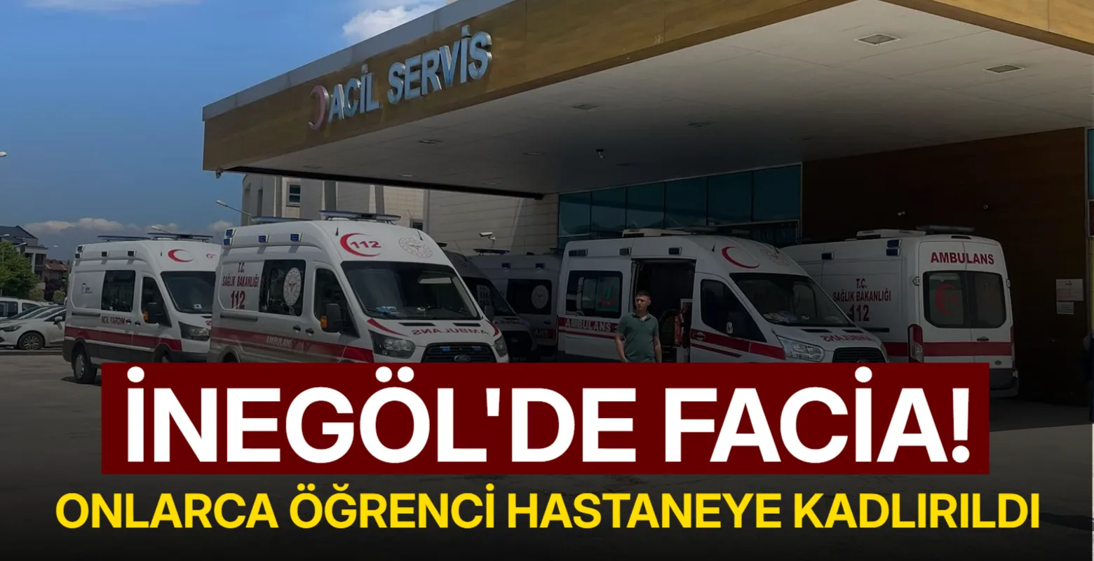 İnegöl'de bir okulda 32 öğrenci hastaneye kaldırıldı