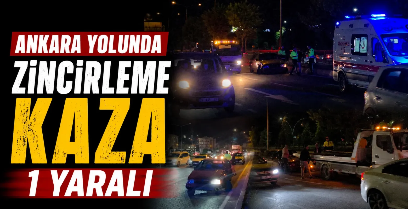 İnegöl D200 karayolunda 3 aracın karıştığı kaza: 1 yaralı