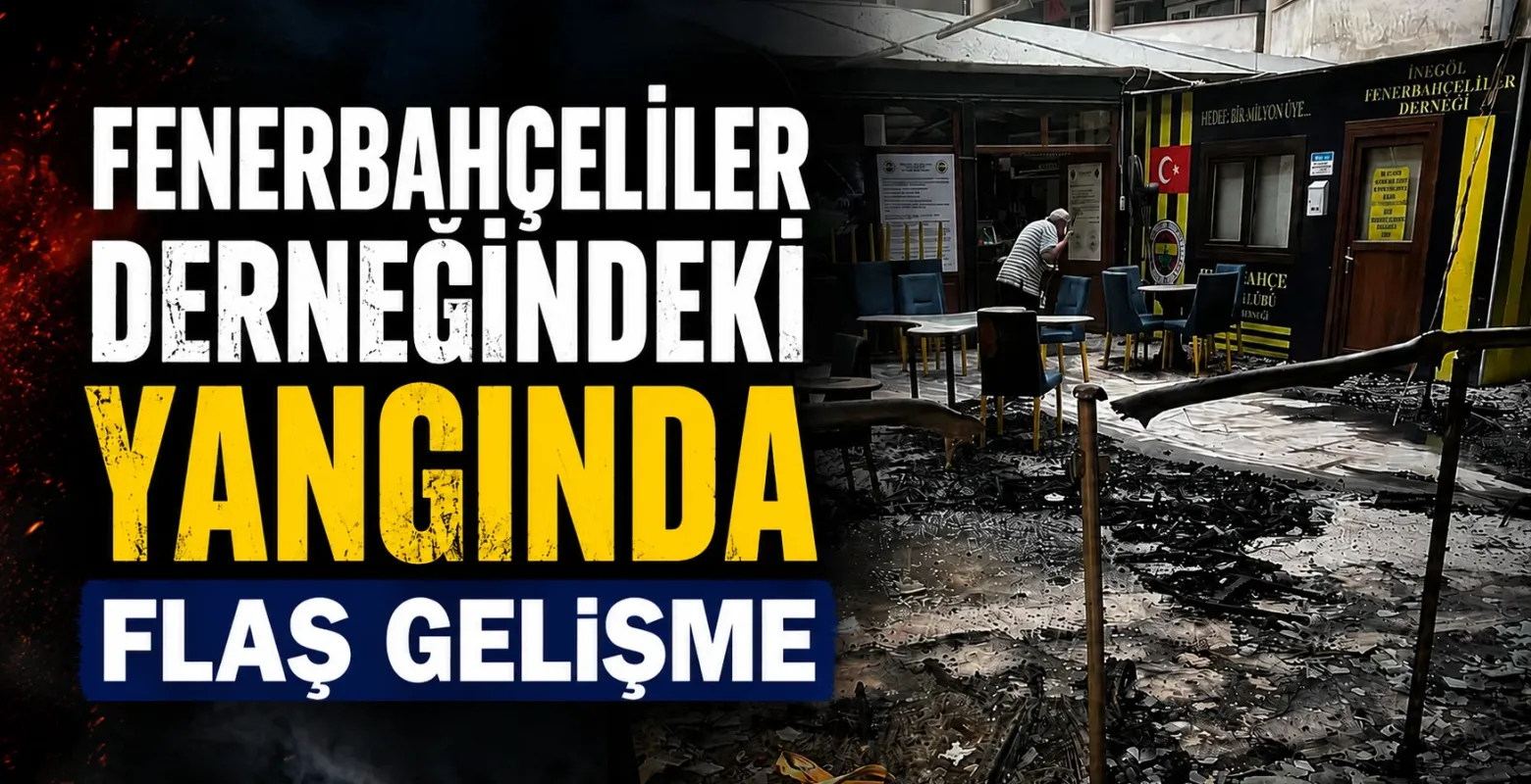 İnegöl'de Fenerbahçeliler Derneği'nde yangın çıkaran 2 çocuk gözaltında