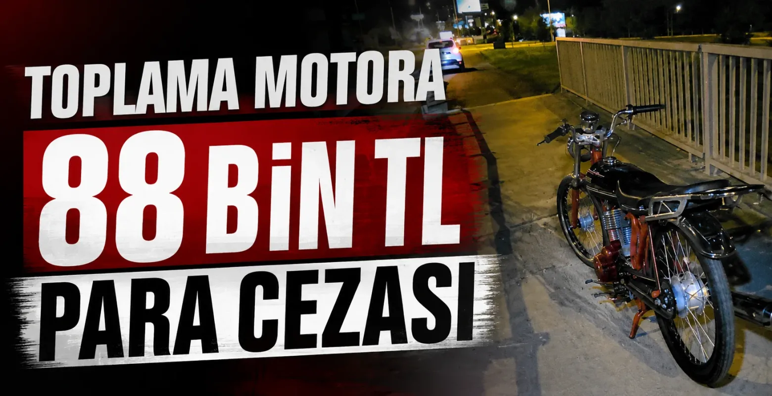 İnegöl’de toplama motosiklete 88 bin 500 lira ceza