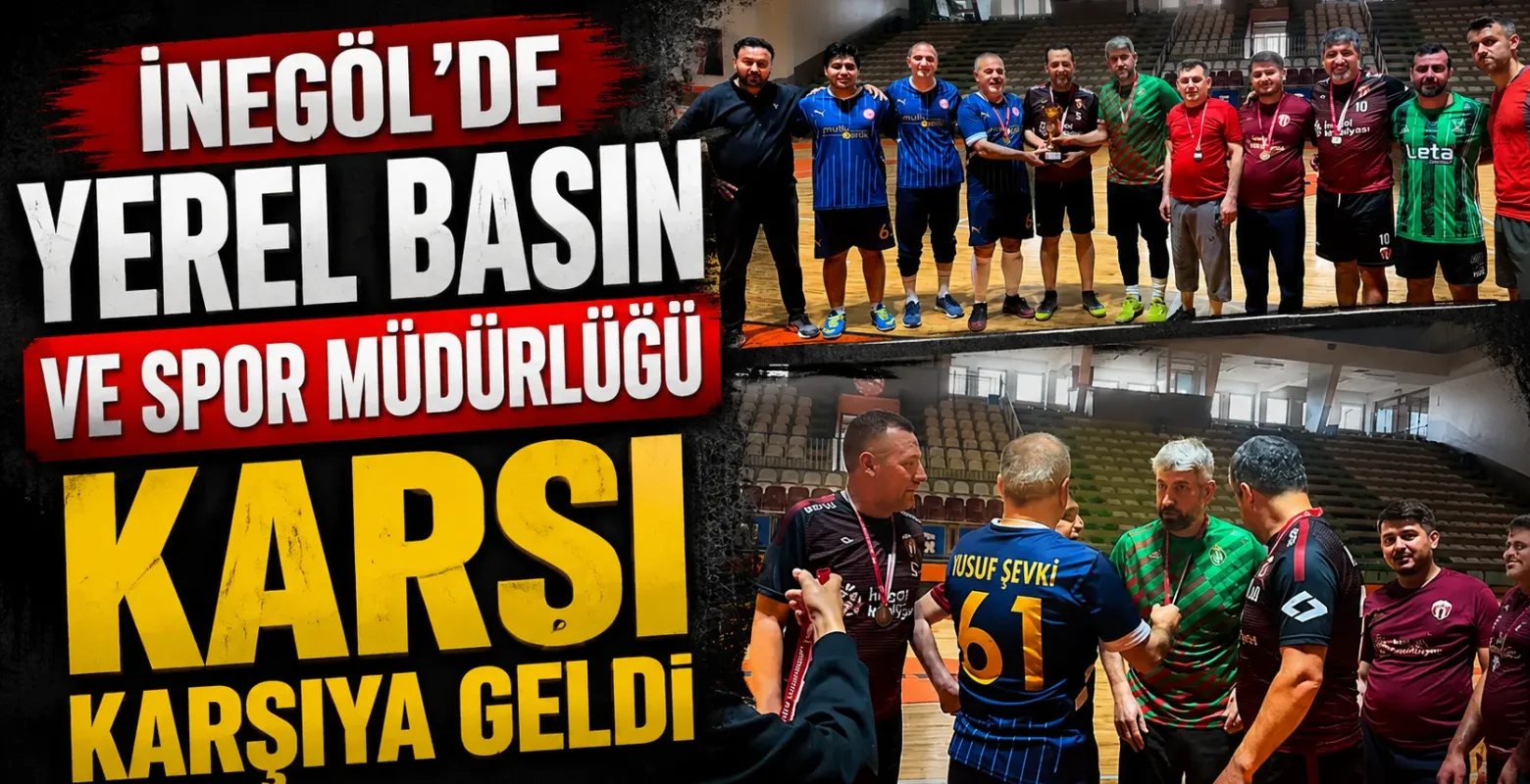 İnegöl'de yerel basın ve Spor Müdürlüğü karşı karşıya geldi