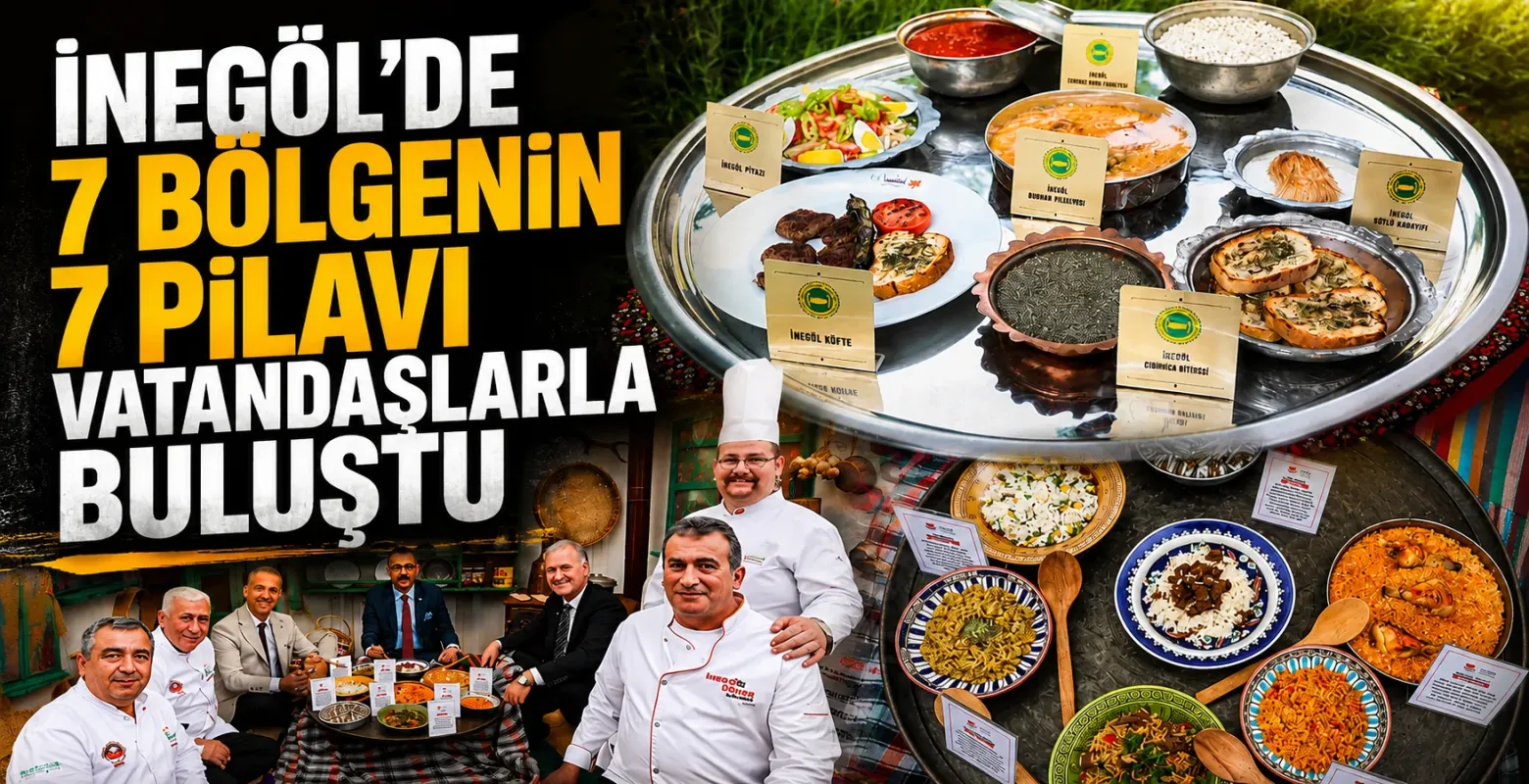 İnegöl'de 7 bölgenin 7 pilavı vatandaşlarla buluştu