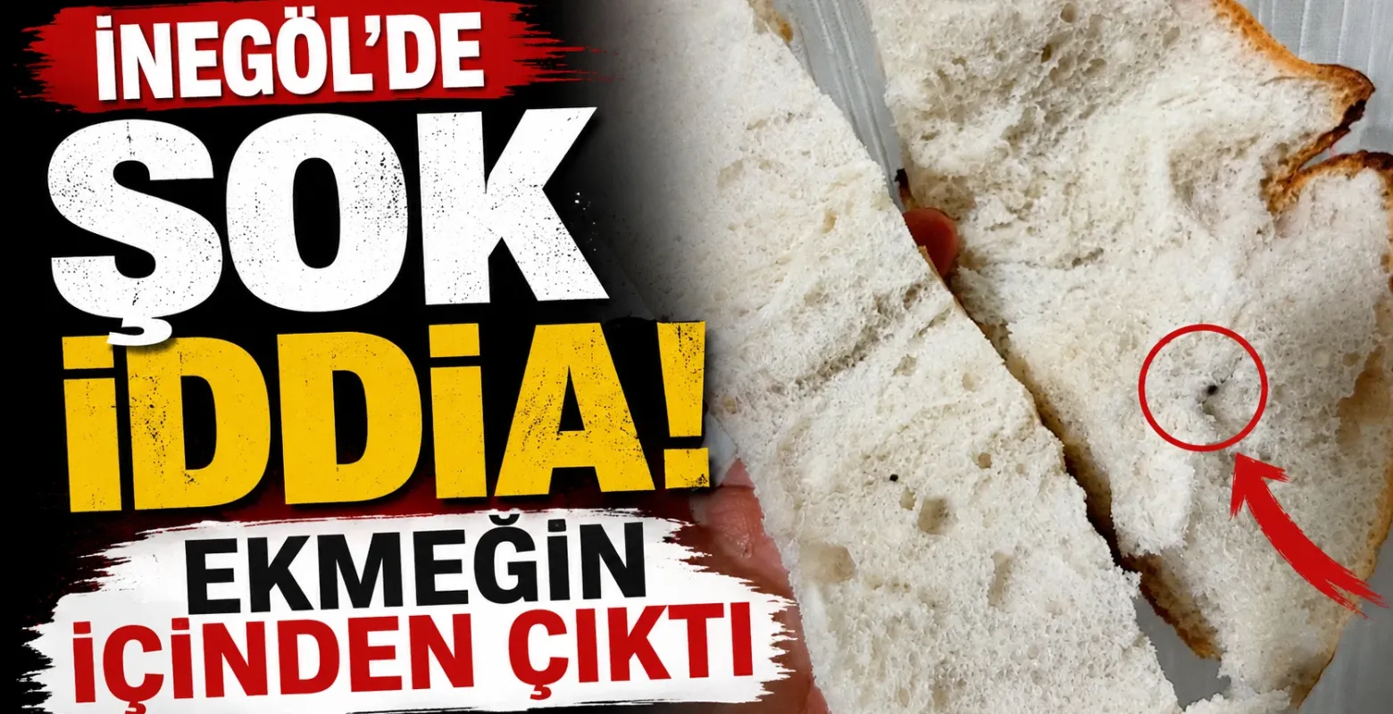 İnegöl’de şok iddia! Ekmeğin içinden fare pisliği çıktı