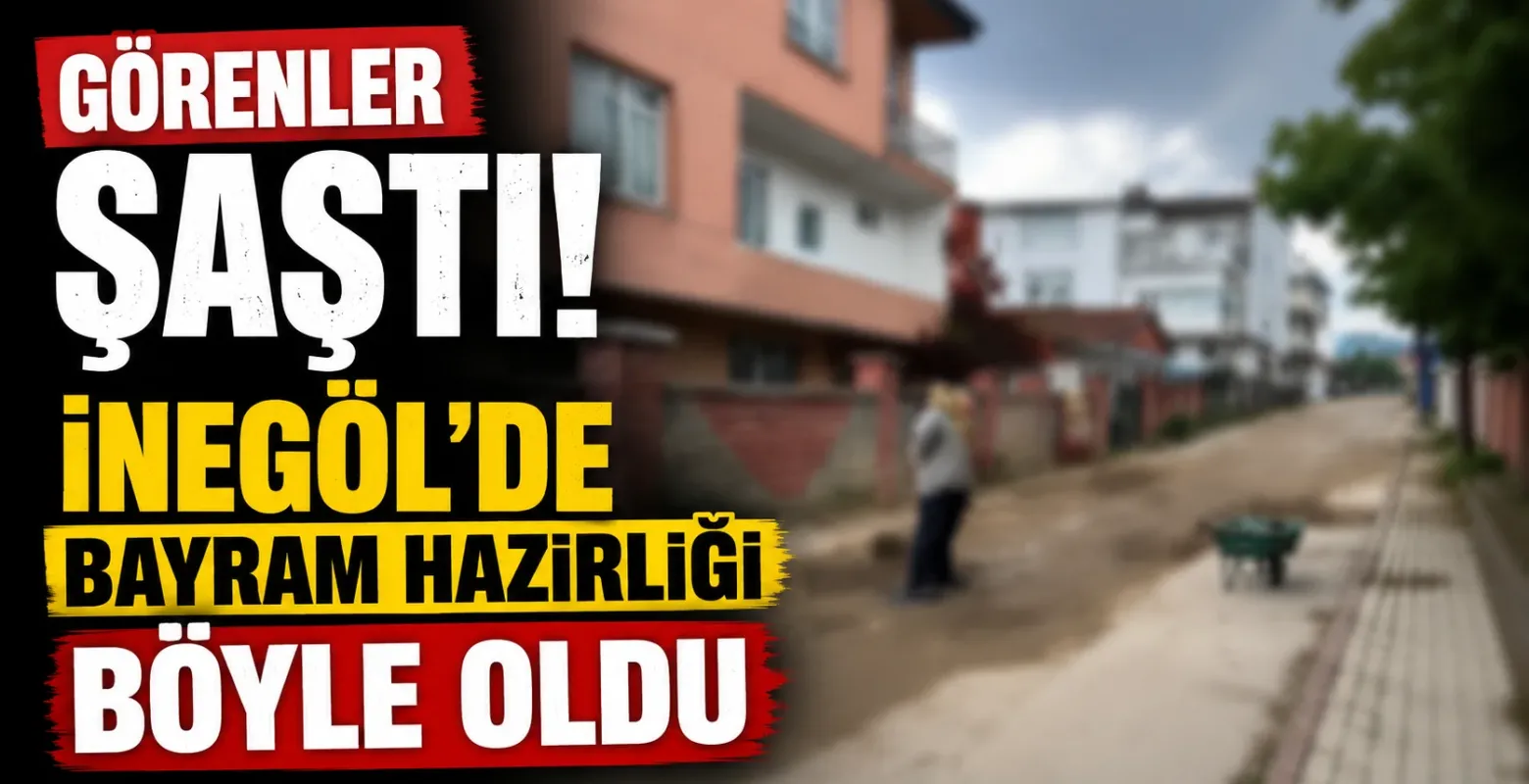 Görenler Şaştı: İnegöl’de Bayram Hazırlığı Böyle Oldu