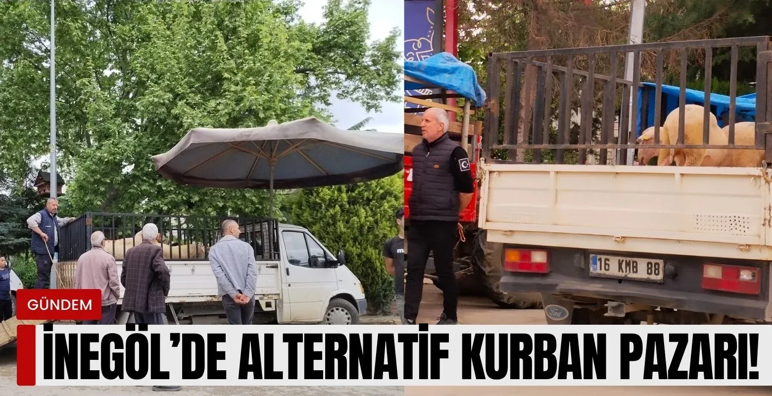 İnegöl'de alternatif kurban pazarı