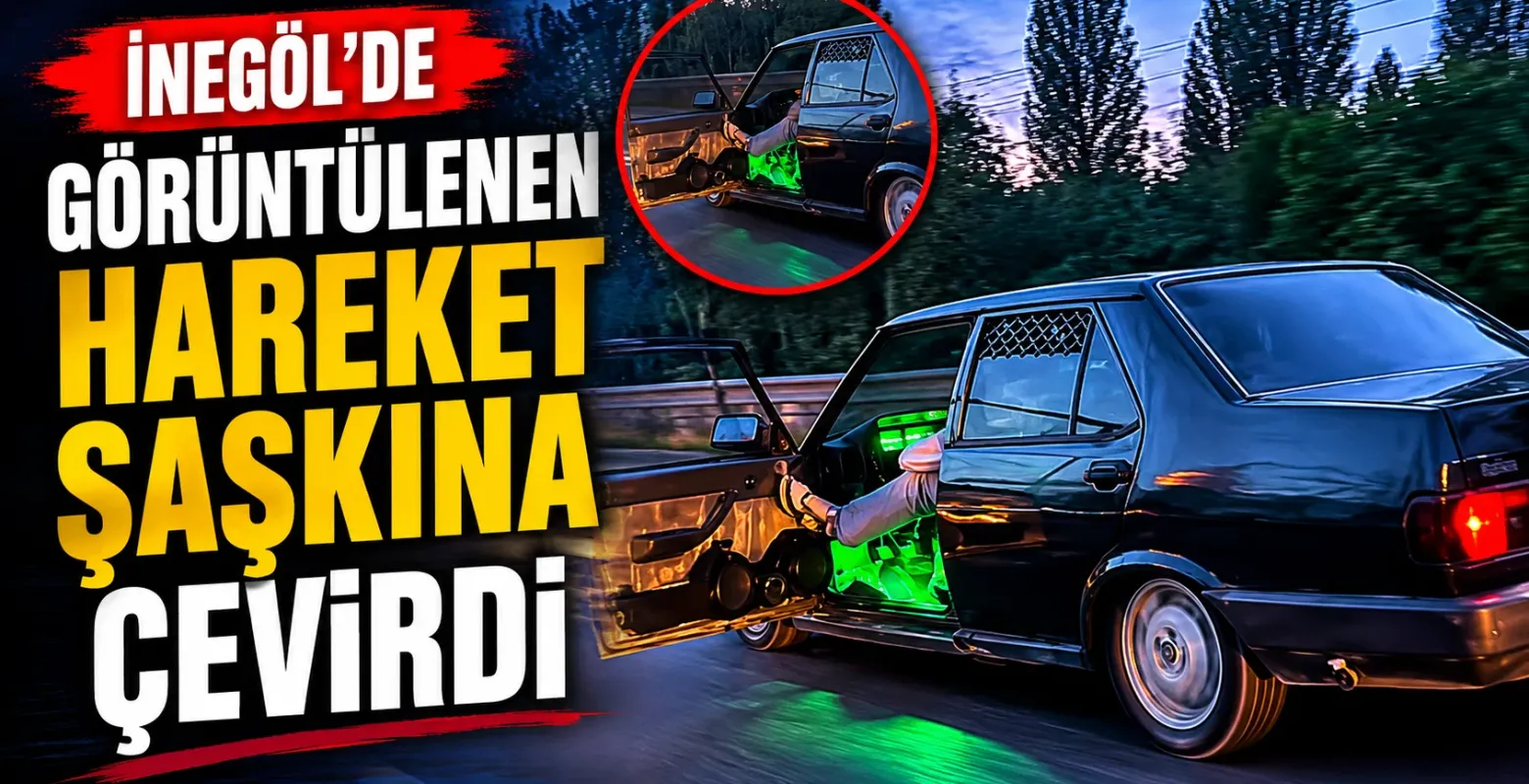 İnegöl’de görüntülenen hareket şaşkına çevirdi