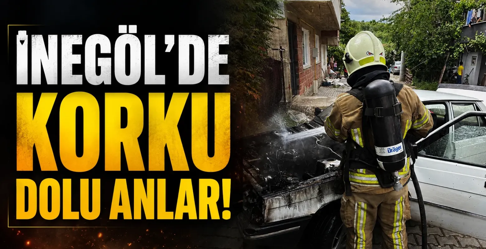 İnegöl'de korku dolu anlar!