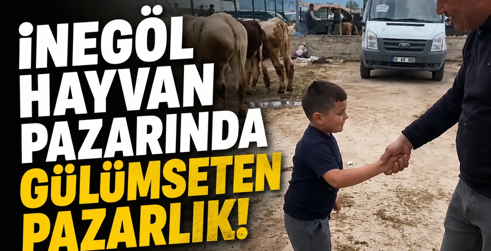 İnegöl Hayvan Pazarında Gülümseten Pazarlık!