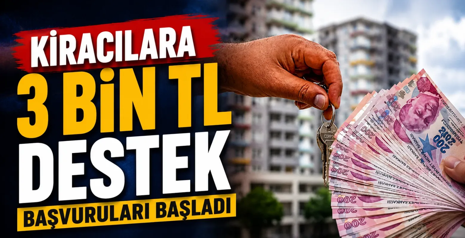 Kiracılara aylık 3 bin TL barınma desteği e-Devlet’te