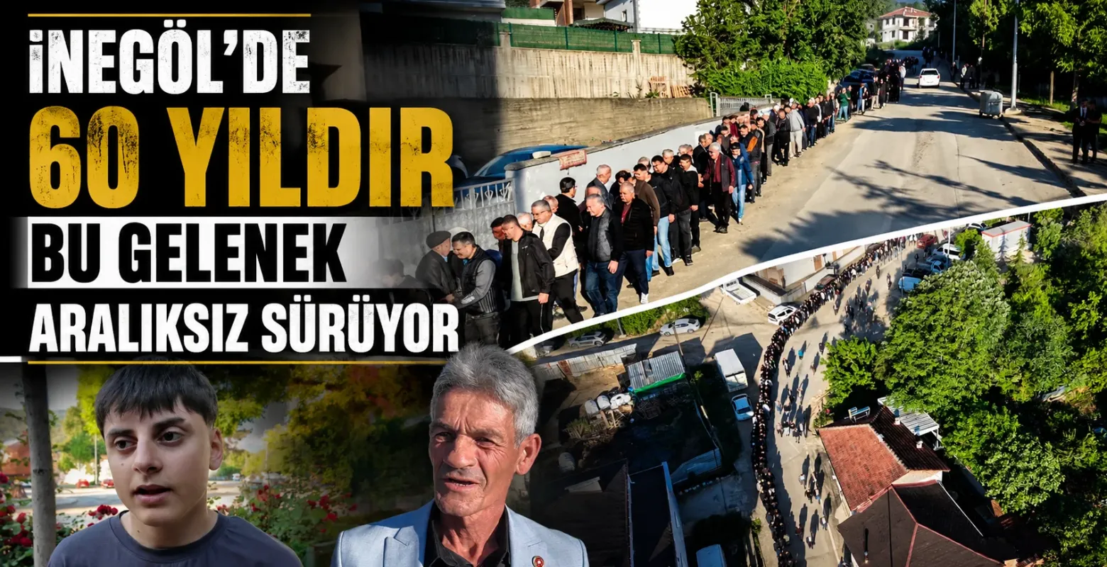 İnegöl Cerrah Mahallesi’nde 60 yıllık bayram kuyruğu geleneği