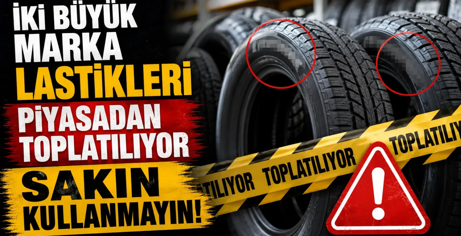 İki büyük marka lastikleri piyasadan toplatılıyor sakın kullanmayın!