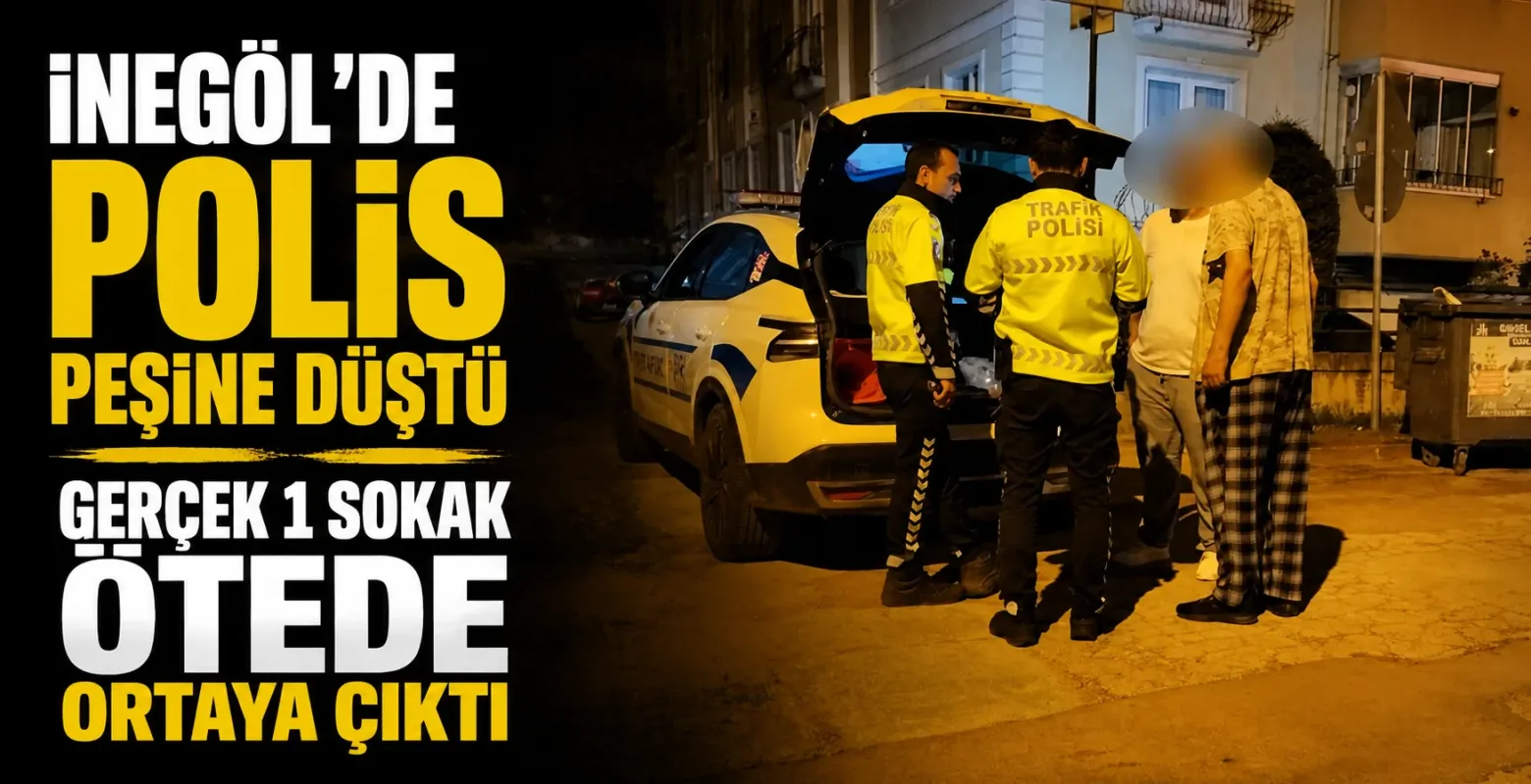 İnegöl'de park halindeki araca çarpıp kaçan alkollü sürücü yakalandı