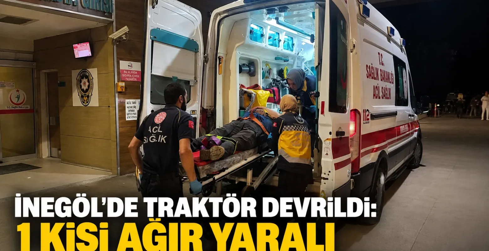 Yenişehir'de Traktör ile Otomobil Çarpıştı: 1 Yaralı