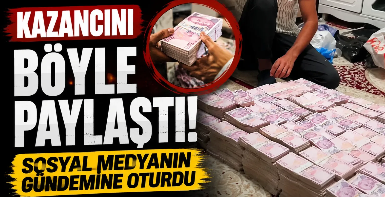 Kazancını böyle paylaştı, sosyal medyanın gündemine oturdu