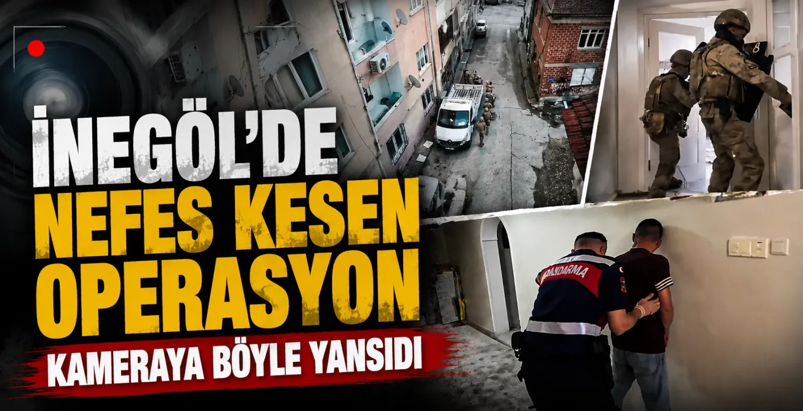 İnegöl'de nefes kesen operasyon kameraya böyle yansıdı
