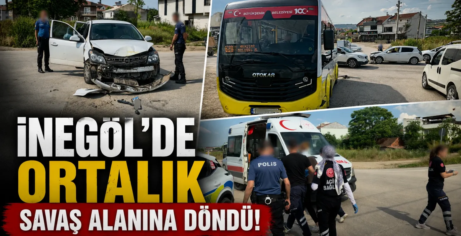 İnegöl'de ortalık savaş alanına döndü
