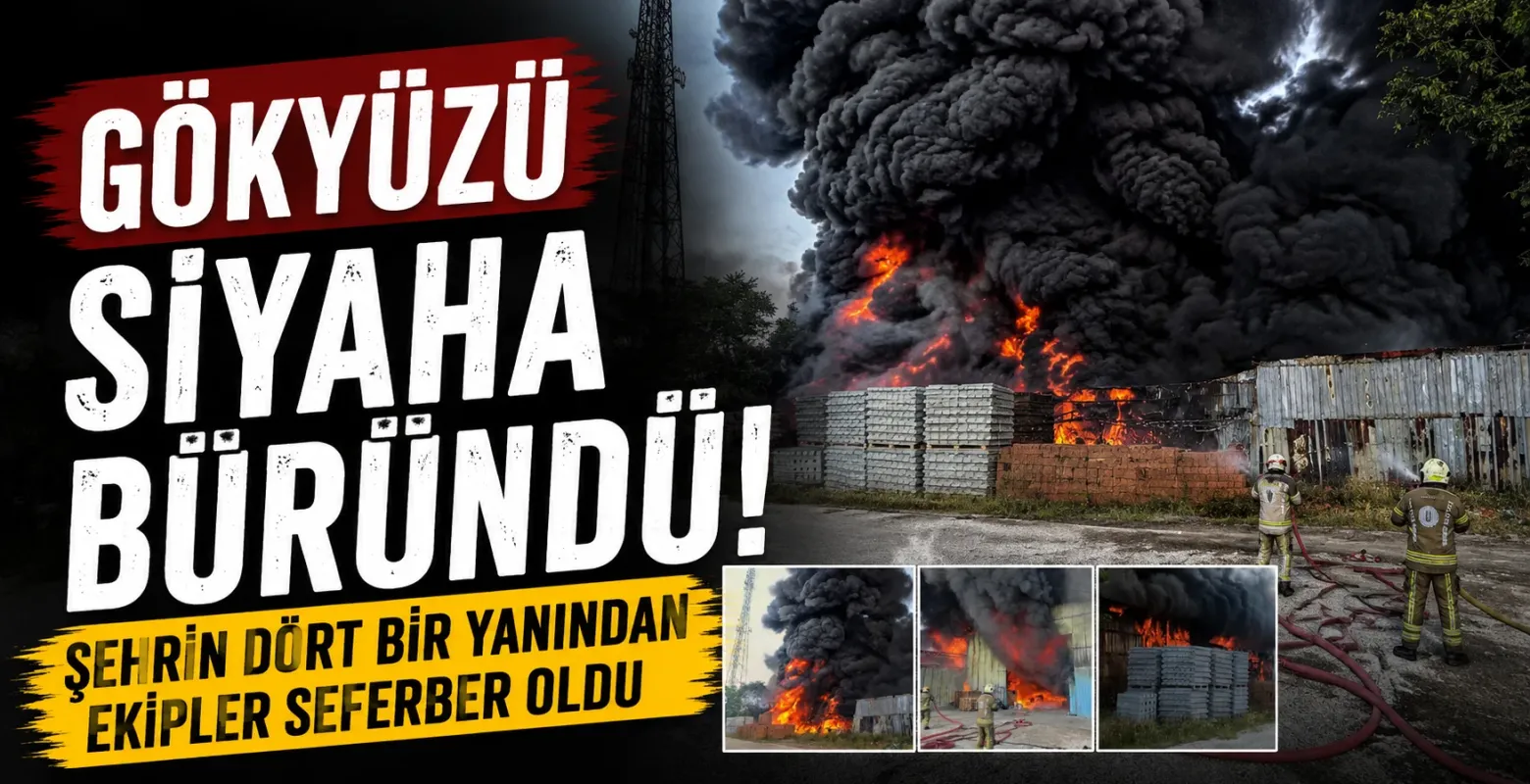 Gökyüzü siyaha büründü! Şehrin dört bir yanından ekipler seferber oldu