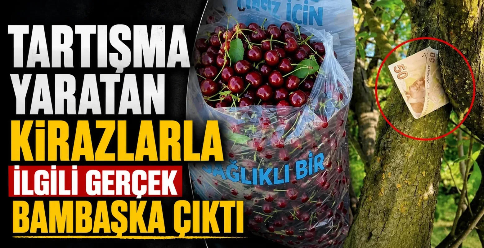 Tartışma yaratan kirazlarla ilgili gerçek bambaşka çıktı