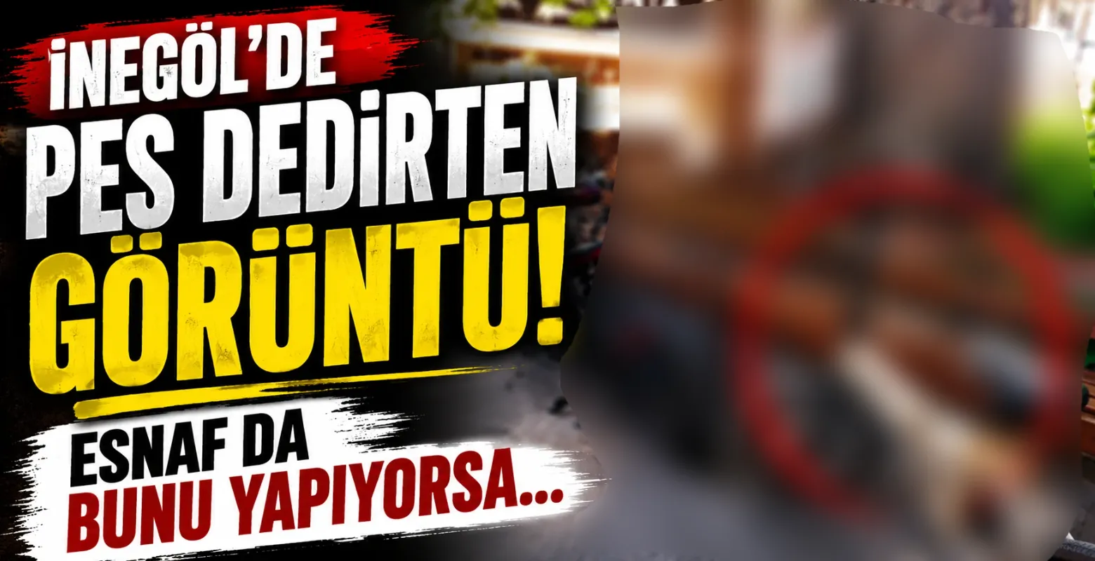 İnegöl'de pes dedirten görüntü! Esnaf da bunu yapıyorsa...